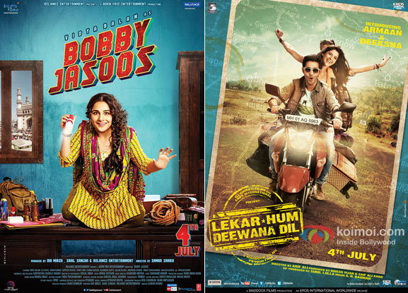 'Bobby Jasoos' and 'Lekar Hum Deewana Dil' Movie Poster
