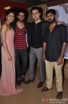 Akshay Oberoi, Parvathy Omanakuttan, Imran Khan and Akshay Akkineni during the special screening of movie 'Pizza 3D'