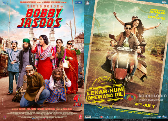 Bobby Jasoos and Lekar Hum Deewana Dil Movie Poster