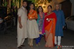 Raj Kundra, Shilpa Shetty and Shamita Shetty during their Grand Diwali Bash