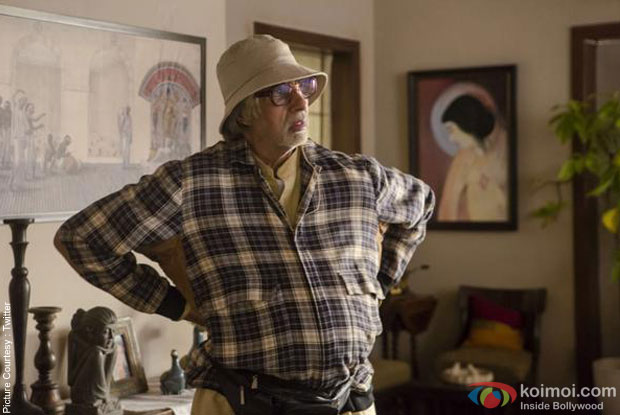 Amitabh Bachchan on the sets of movie 'Piku'