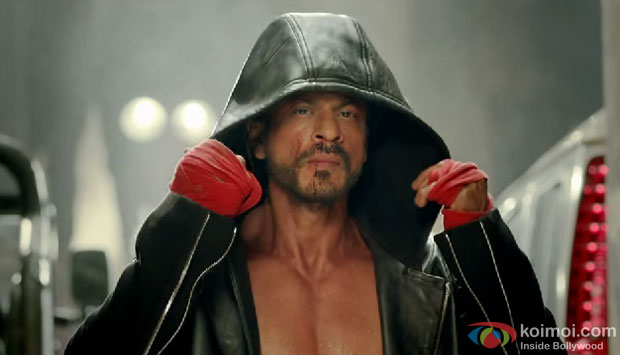 Shah Rukh Khan in a still from movie 'Happy New Year'