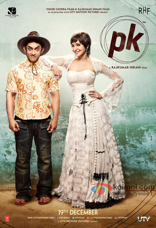 Aamir Khan and Anushka Sharma in a 'PK' movie poster