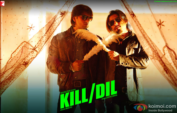 Ranveer Singh and Ali Zafar in a still from movie 'Kill Dil'