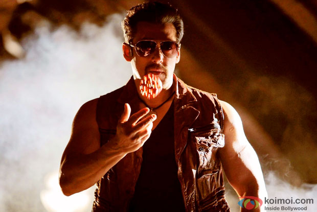 Salman Khan in a still from movie 'Kick'