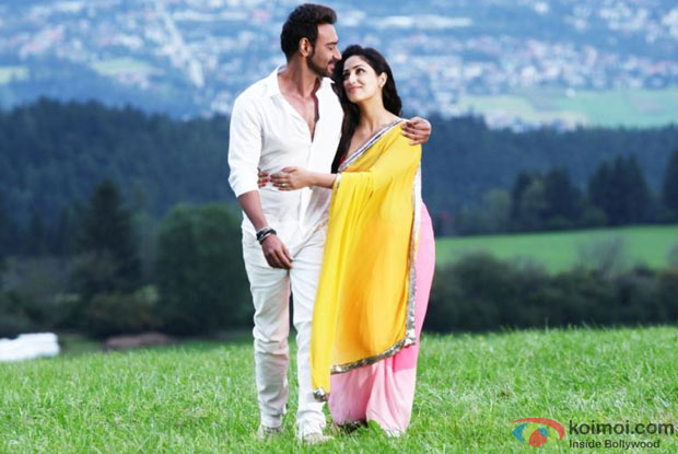 Ajay Devgn and Yami Gautam in a 'Dhoom Dhaam' song still from movie 'Action Jackson'