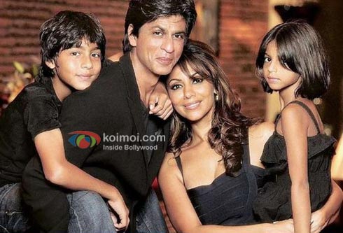 Shah Rukh Khan with his Family