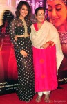 Sonakshi Sinha and Poonam Sinha during the 'Radha Nachegi' song launch of movie 'Tevar'