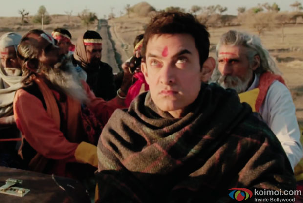 Aamir Khan in a still from movie 'PK'