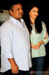 Sanjay Gupta and Aishwarya Rai Bachchan during the script reading session of movie 'Jazbaa'