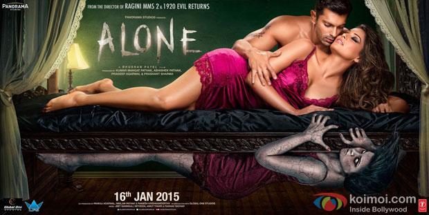 Karan Singh Grover and Bipasha Basu starrer 'Alone' Movie Poster