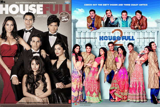 Housefull (2010) and Housefull 2 (2012) Movie Posters