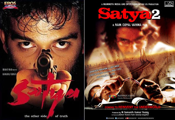 Satya (1998) and Satya 2 (2013), Movie Posters