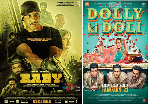 'Baby' and 'Dolly ki Doli' movie posters