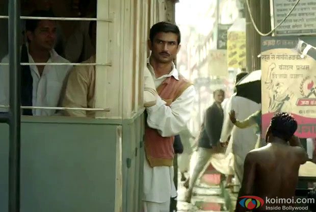 Sushant Singh Rajput in a still from movie 'Detective Byomkesh Bakshy'