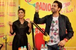 Pallavi Sharda and Ayushmann Khurrana during the promotion of 'Hawaizaada' at Radio Mirchi Mumbai studio Pic 1