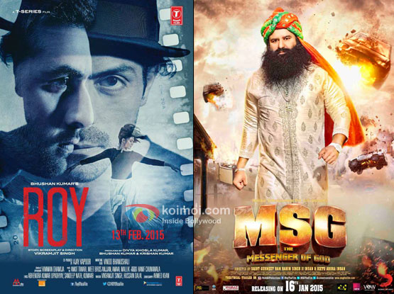 'Roy' and 'MSG The Messenger Of God' movie posters