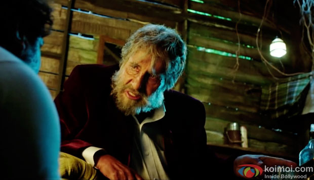 Amitabh Bachchan in a still from movie 'Shamitabh'