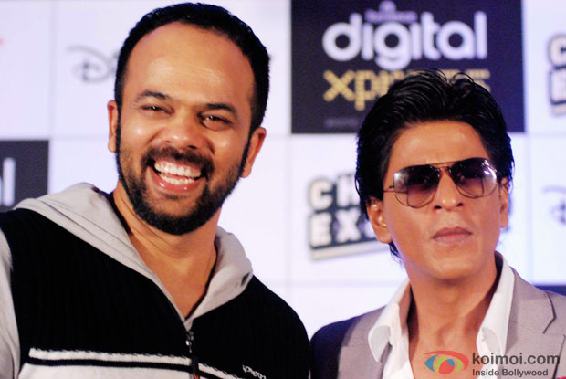 Rohit Shetty and Shah Rukh Khan at an event