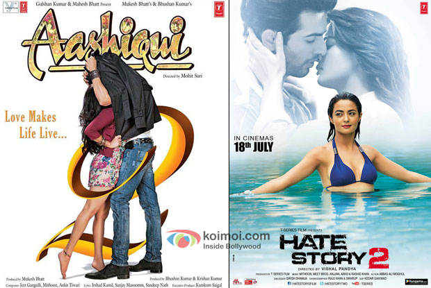 'Aashiqui 2' and 'Hate Story 2' movie posters