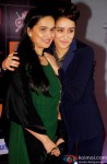 Shivangi Kolhapure Kapoor and Shraddha Kapoor during the GiMA Awards 2015