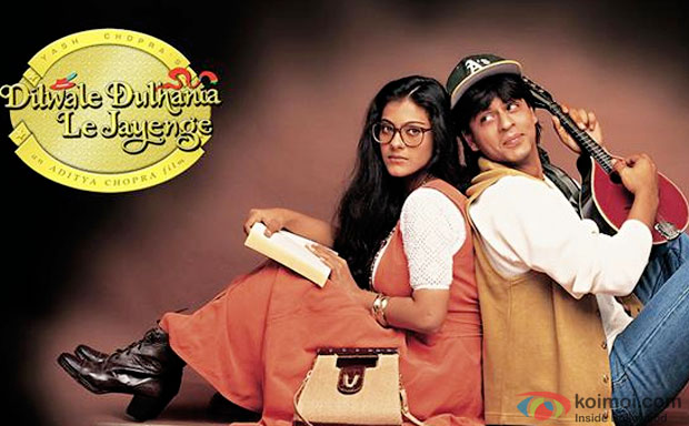 Kajol and Shah Rukh Khan in a still from 'Dilwale Dulhaniya Le Jayenge' movie poster