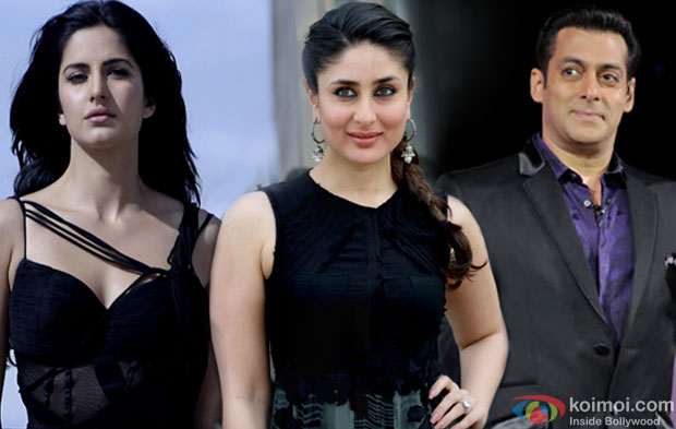 Katrina Kaif , Kareena Kapoor Khan and Salman Khan 