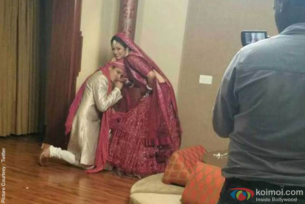 Neeraj Khemka and Drashti Dhami during their wedding