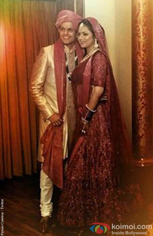 Neeraj Khemka and Drashti Dhami during their wedding