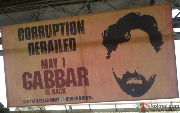 ‘Gabbar is Back’ banners 
