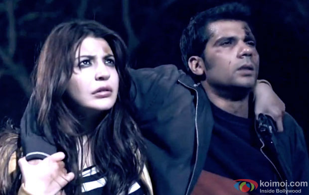 Anushka Sharma and Neil Bhoopalam in a still from movie 'NH10'