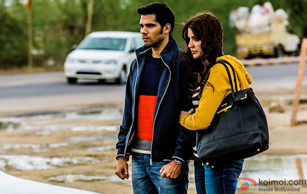 Neil Bhoopalam and Anushka Sharma in a still from movie 'NH10'