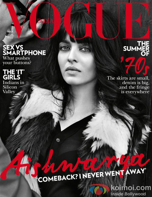 Aishwarya Rai Bachchan on the Vogue magazine Cover