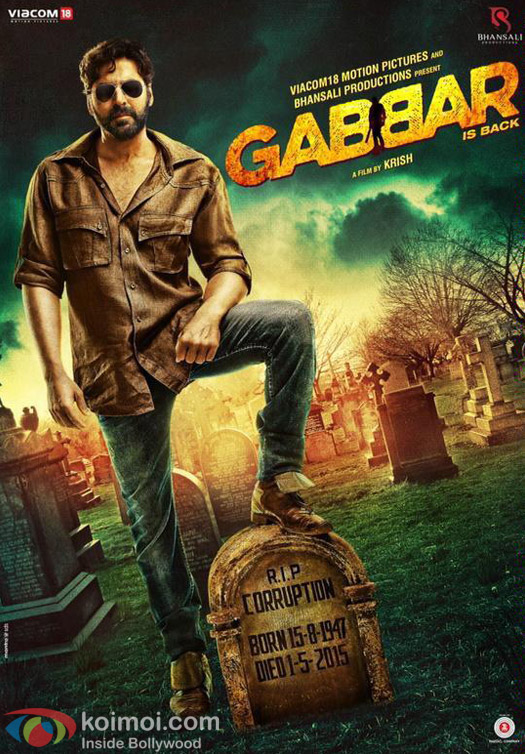 Akshay Kumar in a still from 'Gabbar Is Back' movie poster