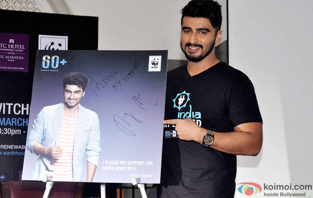 Arjun Kapoor Appointed As The Brand Ambassador Of World Earth Hour 2015