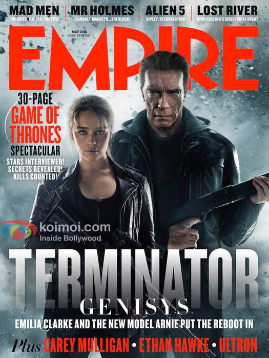 Arnold Schwarzenegger on Empire Magazine for Terminator Genisys