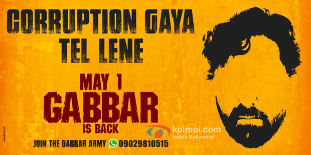 Gabbar Is Back movie poster