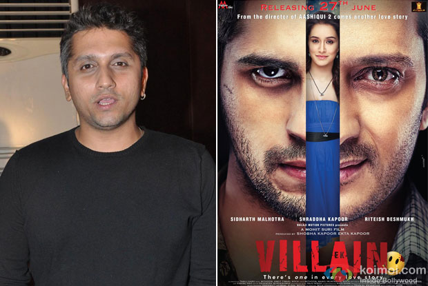 Mohit Suri and 'Ek Villain (2014)' Movie Poster