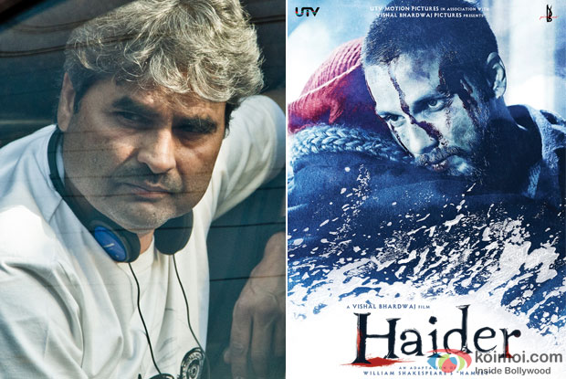 Vishal Bhardwaj and 'Haider (2014)' Movie Poster