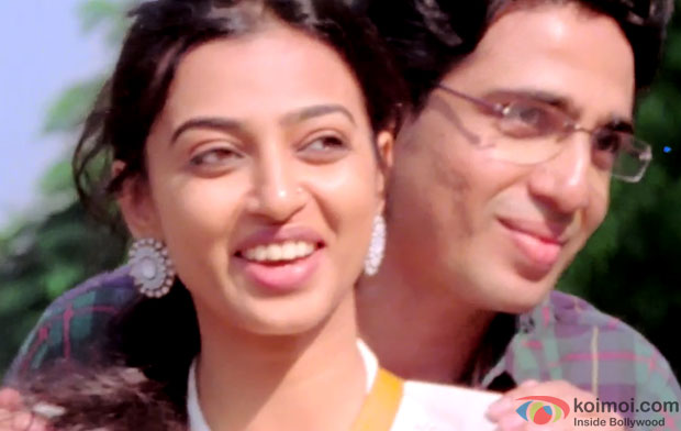 Radhika Apte and Gulshan Devaiah in a still from movie 'Hunterrr'