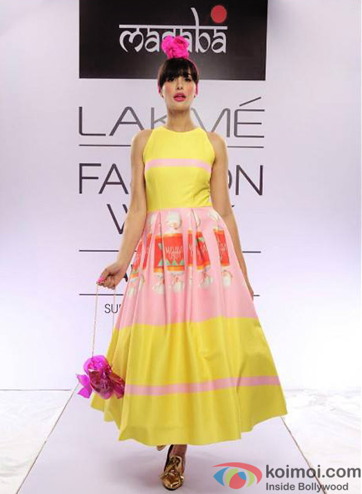 Nargis Fakhri at Lakme Fashion Week 2015