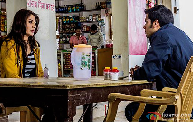 Anushka Sharma and Neil Bhoopalam in a still from movie 'NH10'