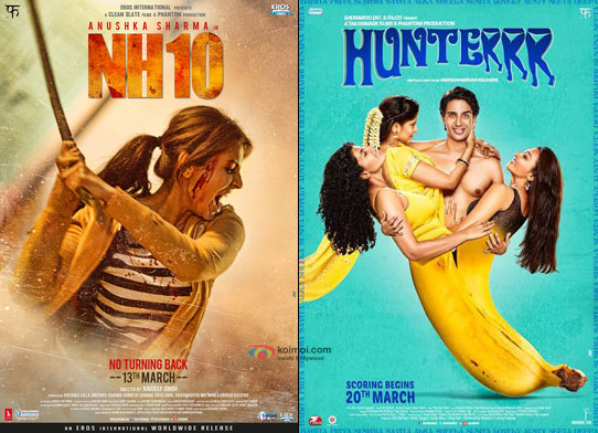 NH10 and Hunterrr Movie Posters