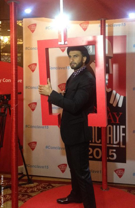 Ranveer Singh At India Today Convlave