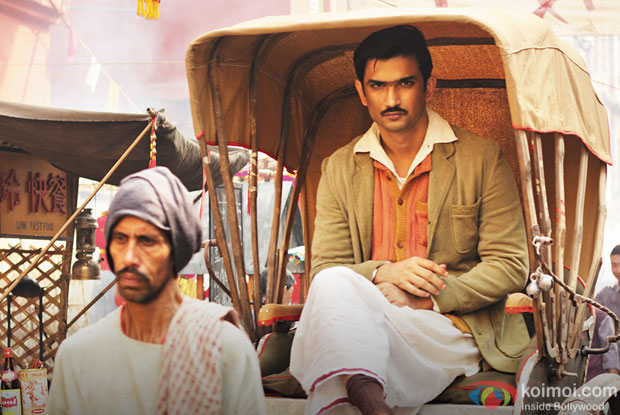Sushant Singh Rajput in a still from movie 'Detective Byomkesh Bakshi'