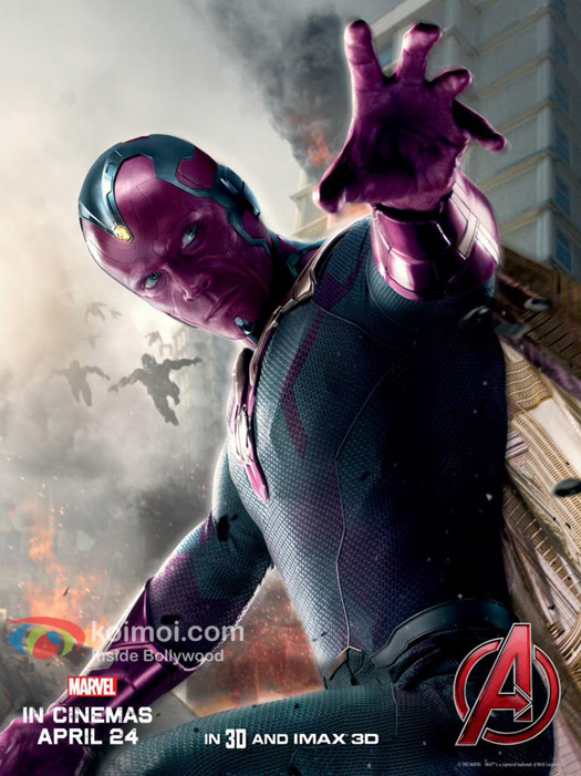 Paul Bettany As The Vision In Avengers : Age Of Ultron'