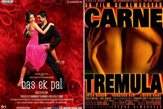 Bas Ek Pal (2006) and Carne Trémula (1997) Movie Poster