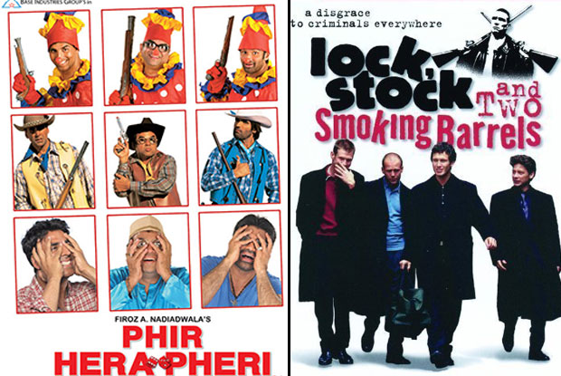 Phir Hera Pheri (2006) & Lock, Stock and Two Smoking Barrels (1998) Movie Poster