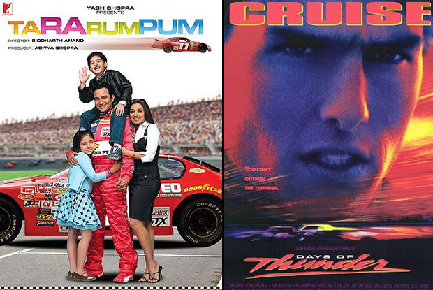 Ta Ra Rum Pum (2007) and Days of Thunder (1990) Movie Poster
