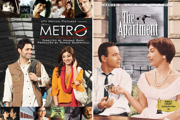 Life in a... Metro (2007) and The Apartment (1960) Movie Poster